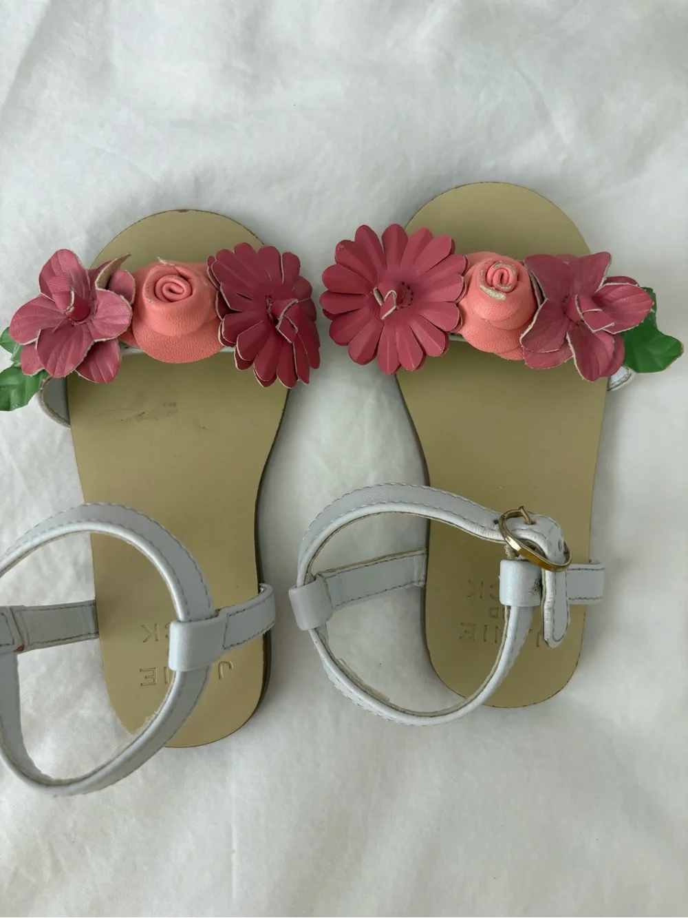Janie & Jack toddler girl flower sandals (size 4-5)